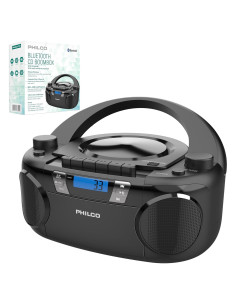 Reproductor Boombox Bluetooth Philco PJC7000BT-BK CD y Casete