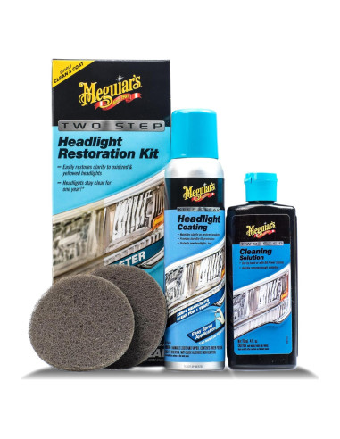 Kit de Restauración de Faros Meguiar's G2970 - 2 Pasos, 363g