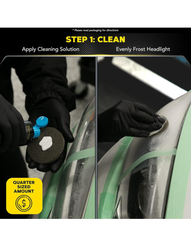 Kit de Restauración de Faros Meguiar's G2970 - 2 Pasos, 363g