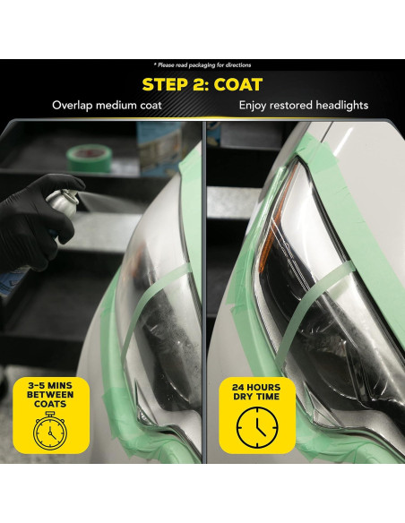 Kit de Restauración de Faros Meguiar's G2970 - 2 Pasos, 363g