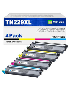 Tóner Compatible DMGE TN229XL Paquete de 4 para Brother
