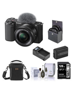 Cámara Sin Espejo Sony ZV-E10 con Lente 16-50mm y Accesorios