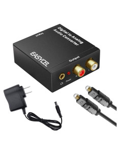 Convertidor Digital a Analógico Easycel DAC 3.5mm y RCA