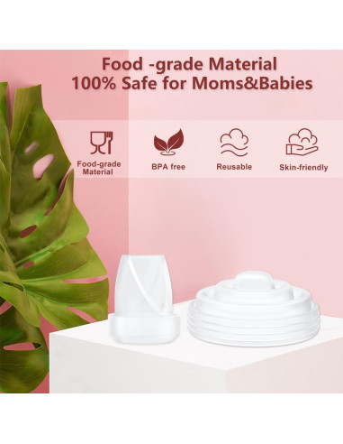 4 Piezas Repuesto Extractor de Leche Momcozy M5 Silicona