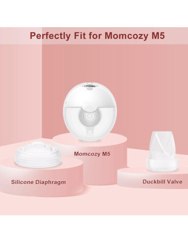 4 Piezas Repuesto Extractor de Leche Momcozy M5 Silicona