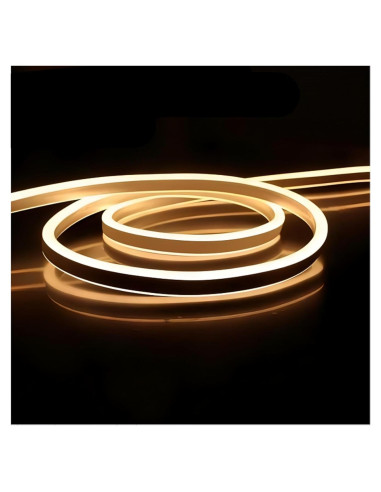 Tira de Luz LED Neón FORT 10M Blanca Cálida Impermeable 110V
