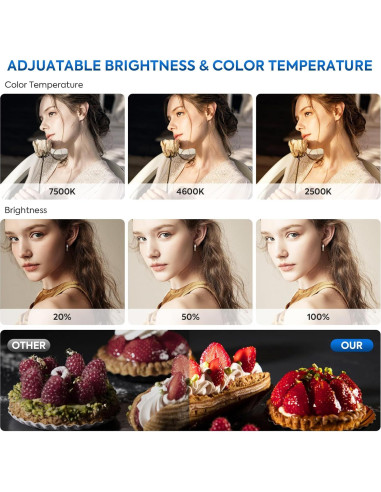 Kit de Iluminación LED SEDGEWIN 2 Piezas 36W 2500-7500K