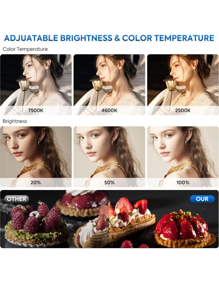 Kit de Iluminación LED SEDGEWIN 2 Piezas 36W 2500-7500K