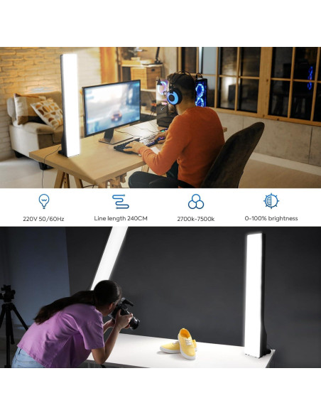 Kit de Iluminación LED SEDGEWIN 2 Piezas 36W 2500-7500K