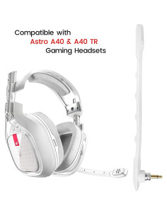 Micrófono desmontable Astro A40 TR blanco con cancelación de ruido 2