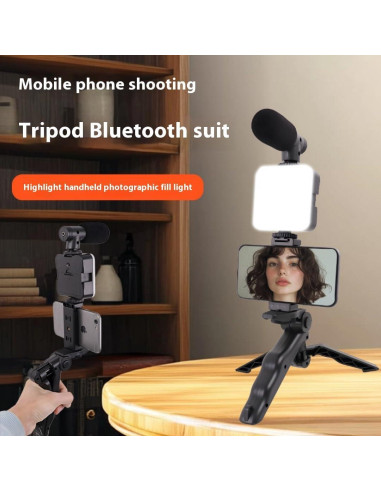 Kit de Luz de Relleno LED LiangLL con Micrófono y Trípode