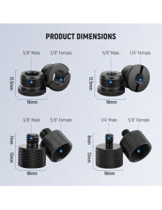 Kit de Adaptadores de Soporte de Micrófono NEEWER HW-43 2