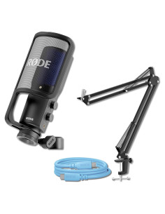 Micrófono de Condensador USB Rode NT-USB+ con Brazo Ajustable