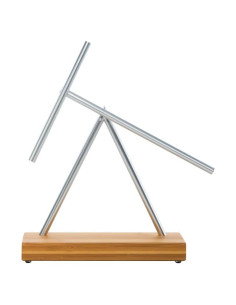 Escultura Cinética Los Palos Oscilantes - Tamaño Completo Plata