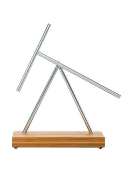 Escultura Cinética Los Palos Oscilantes - Tamaño Completo Plata