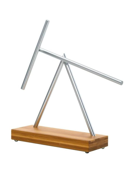 Escultura Cinética Los Palos Oscilantes - Tamaño Completo Plata