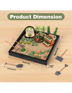 Kit Jardín Zen de Arena Dreamon - 56 Accesorios para Escritorio 2