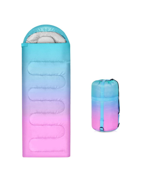 Saco de dormir AuSletie 3 estaciones impermeable 228.6x80cm