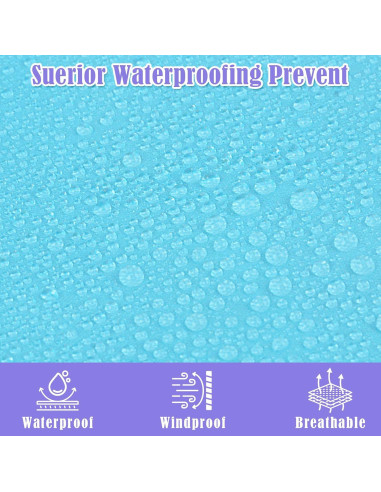 Saco de dormir AuSletie 3 estaciones impermeable 228.6x80cm