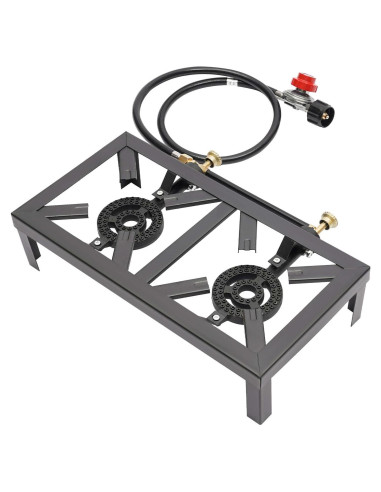 Cocina de Gas Doble Portátil Haedspup 8000W para Camping