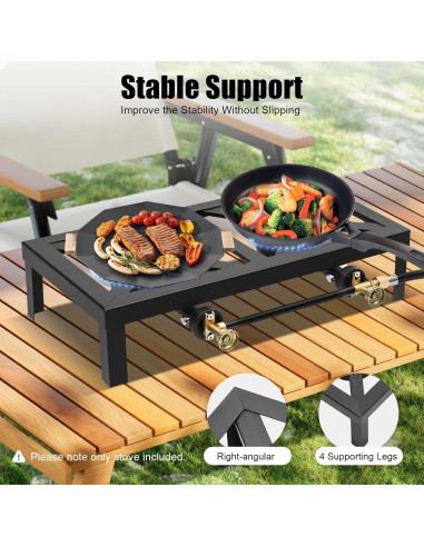 Cocina de Gas Doble Portátil Haedspup 8000W para Camping