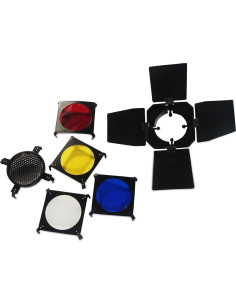 Kit de Luces de Estudio Profesional Deluxe con 2 Estrobos y 3 Soportes 2