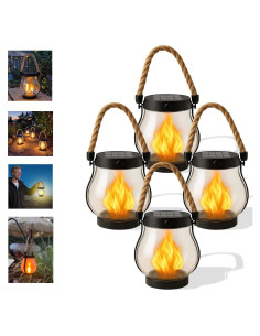 Linterna Solar Kaliqo 4Pcs Luces Exteriores Impermeables