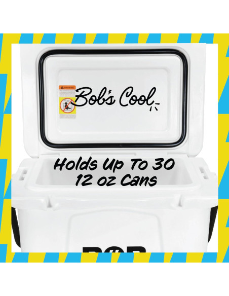 Enfriador Duro BOB EL ENFRIADOR CO 25Qt Portátil Blanco Enfriador Duro BOB EL ENFRIADOR CO 25Qt Portátil Blanco