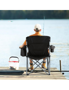 Silla de Camping Plegable VEVOR, Resistente y Portátil, 158.76 kg 2