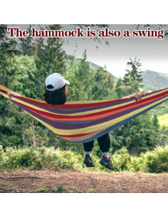 Hamaca de Camping Amarilla Yongkang 280kg Resistente y Portátil 2