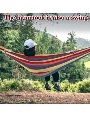 Hamaca de Camping Amarilla Yongkang 280kg Resistente y Portátil