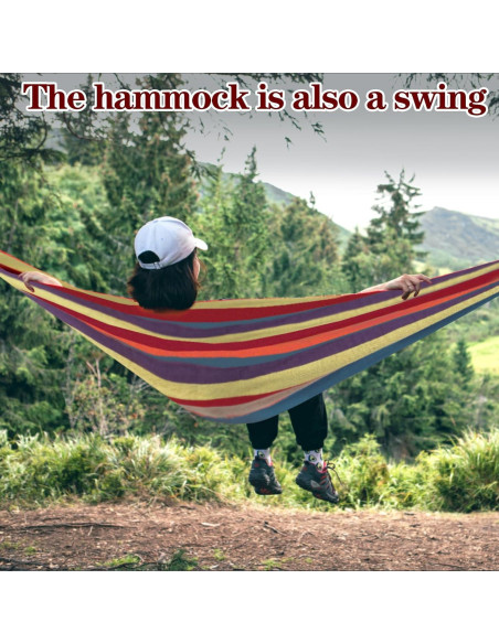 Hamaca de Camping Amarilla Yongkang 280kg Resistente y Portátil