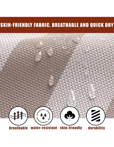 Hamaca TegerDeger 12FT Anti-vuelco Rayas Beige 204kg