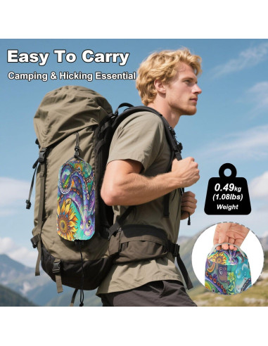 Hamaca de Camping Ligera Vigetue 150kg 289.56x137.63cm con Correas