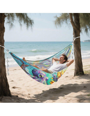 Hamaca de Camping Ligera Vigetue 150kg 289.56x137.63cm con Correas