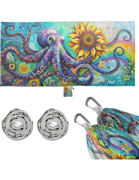 Hamaca de Camping Ligera Vigetue 150kg 289.56x137.63cm con Correas