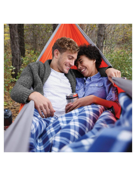 Hamaca Doble Paracaídas Coghlan 2x3.2m Naranja/Gris