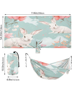 Hamaca de Camping Ligera Vigetue 150kg 289.56x137.63cm 2