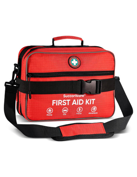 Kit de Primeros Auxilios SuccorWare 435 Piezas Profesional Rojo