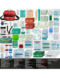 Kit de Primeros Auxilios SuccorWare 435 Piezas Profesional Rojo 2