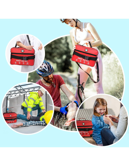 Kit de Primeros Auxilios SuccorWare 435 Piezas Profesional Rojo