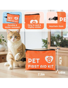 Kit de Primeros Auxilios para Perros Homsoil 45 Piezas Resistente 2