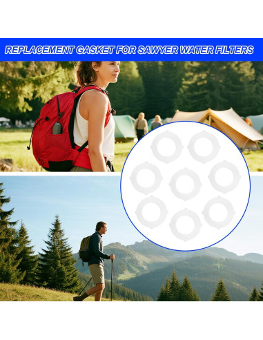 8 Sellos de Junta de Reemplazo Tinoaly para Filtros de Agua 24mm