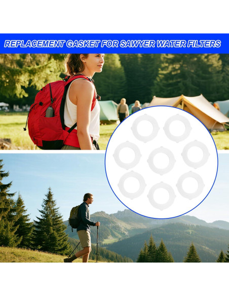 8 Sellos de Junta de Reemplazo Tinoaly para Filtros de Agua 24mm