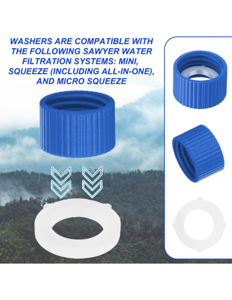 8 Sellos de Junta de Reemplazo Tinoaly para Filtros de Agua 24mm