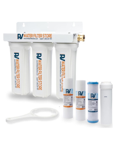 Sistema de Filtro de Agua RV Tienda de Filtros - 3 Etapas, 5.61 kg