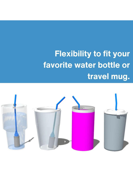 Pajilla Filtrante Portátil Campbell Ultrafiltration+ - Reutilizable, A Prueba de Lavavajillas, Elimina 99.9% Contaminantes