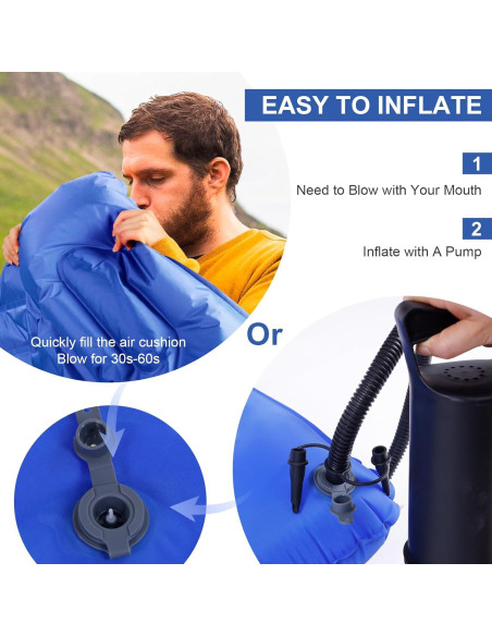 Almohadilla de Camping Inflable BoxedHome 190x56 cm Ultraligera