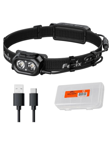 Linterna Frontal Fenix HP12R-T 1300 Lúmenes Recargable Negro