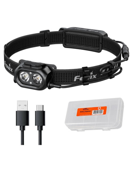 Linterna Frontal Fenix HP12R-T 1300 Lúmenes Recargable Negro